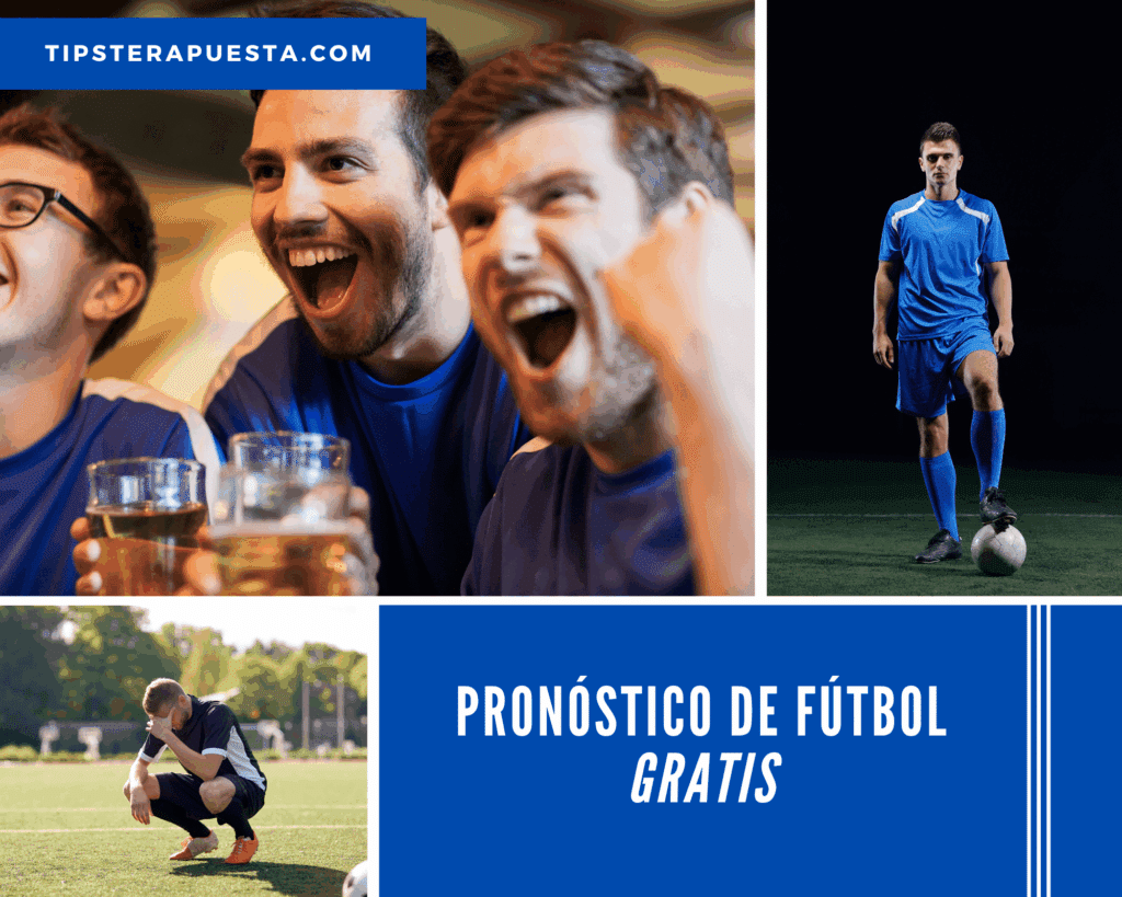 Azul Futbol Deporte Foto Collage 8