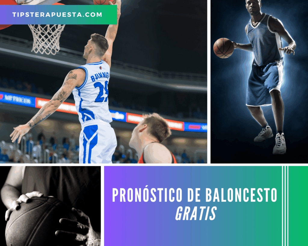 Apuesta Gratis Baloncesto🏀🆓 confianza alta 1 Azul Futbol Deporte Foto Collage 30
